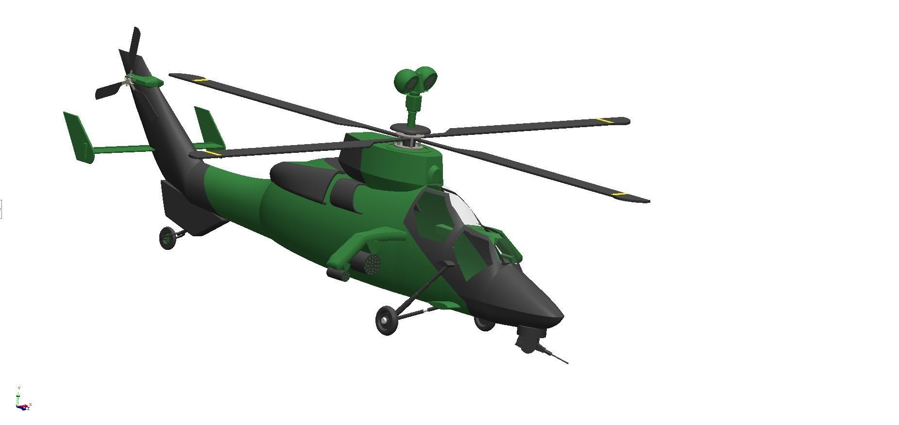 Eurocopter Tiger EC 665 - Airbus Multi-Role Combat helicopter 3D model_2