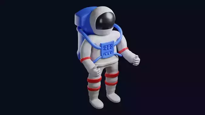 Astronaut 3D Model with backpack