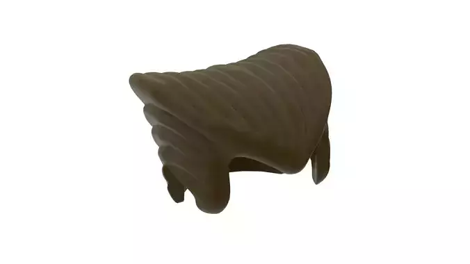 Lego Wolverine Hair Low-poly 3D model