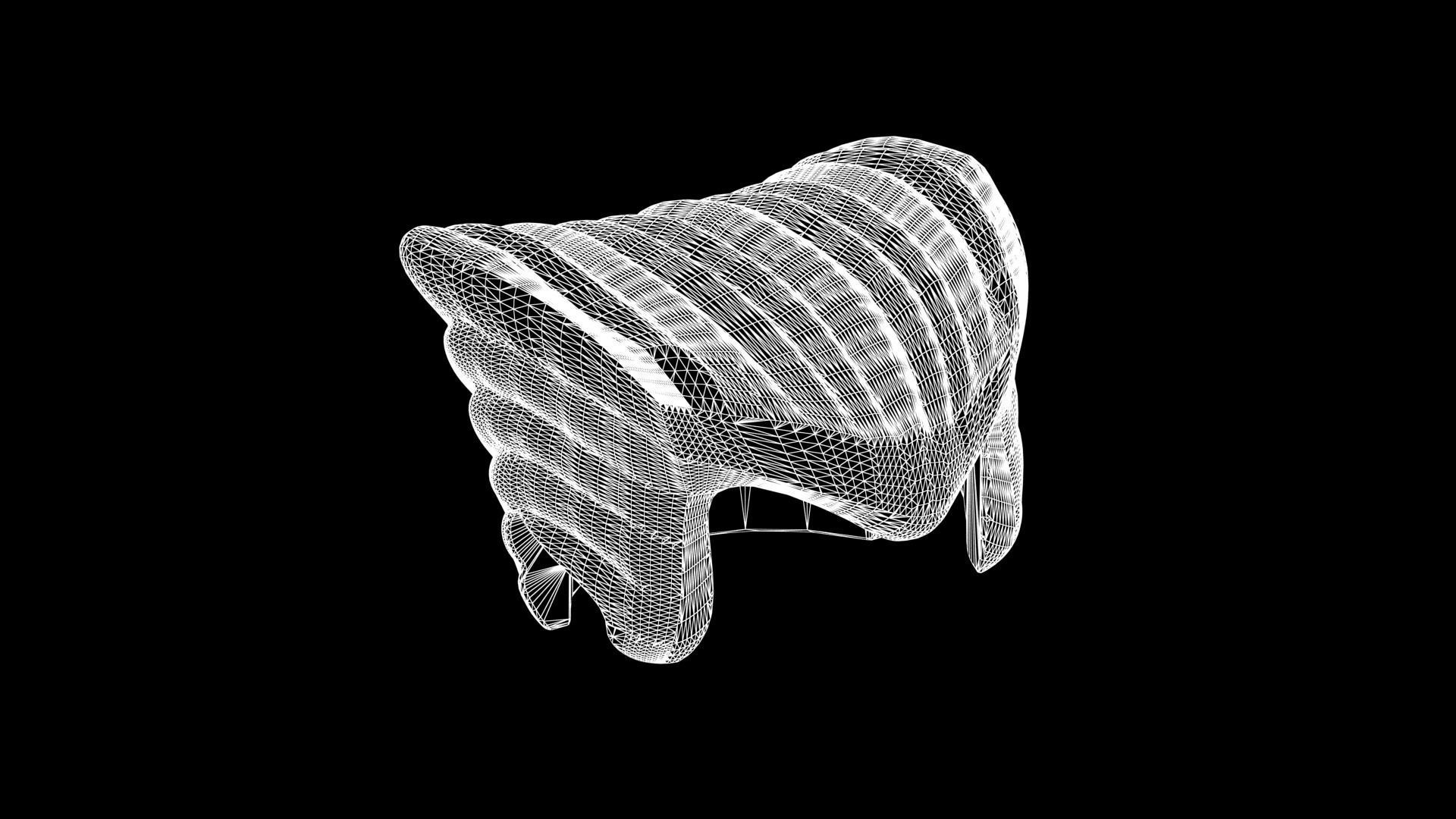 Lego Wolverine Hair Low-poly 3D model_7