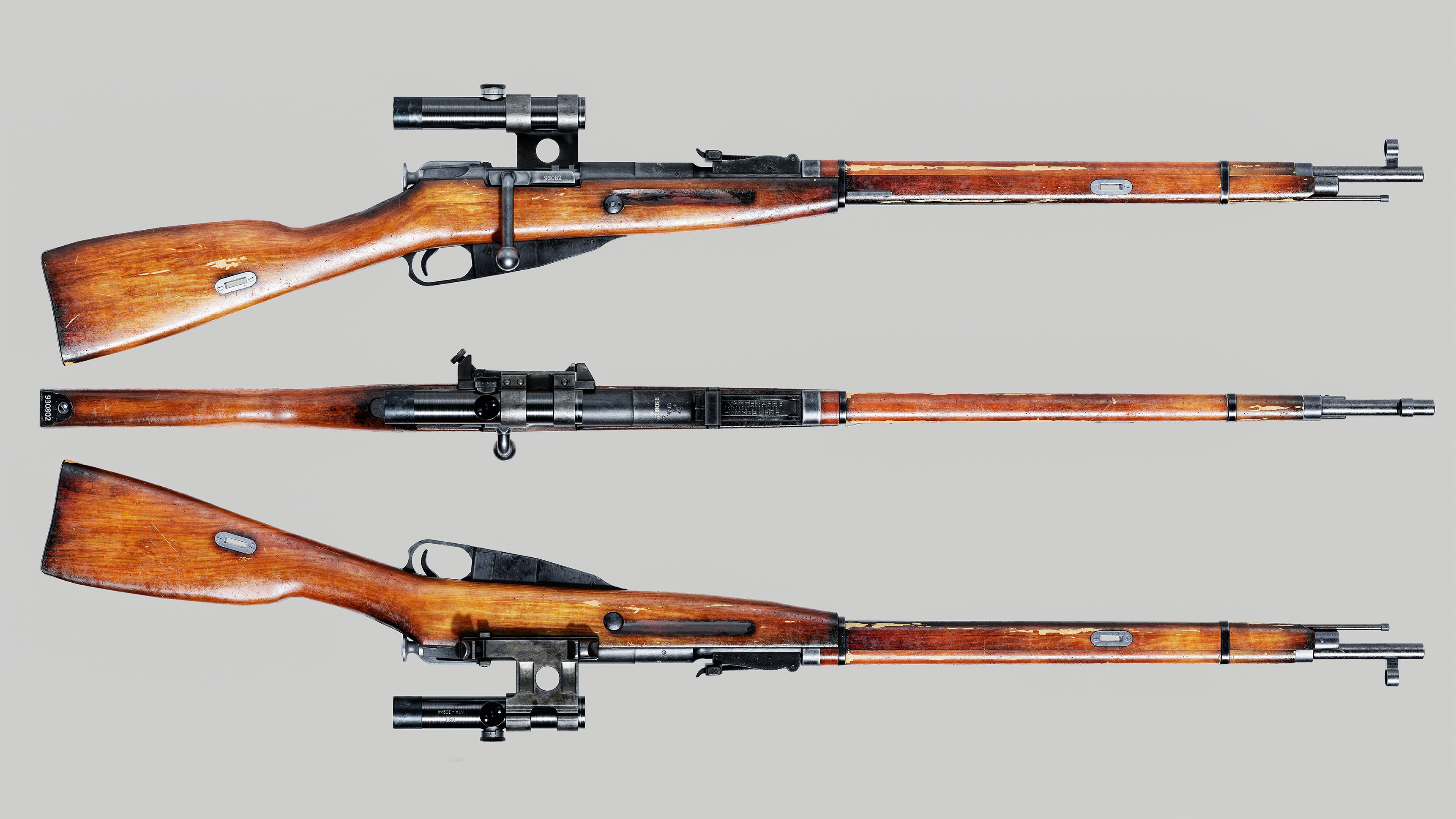 Mosin Nagant Low-poly 3D model_1