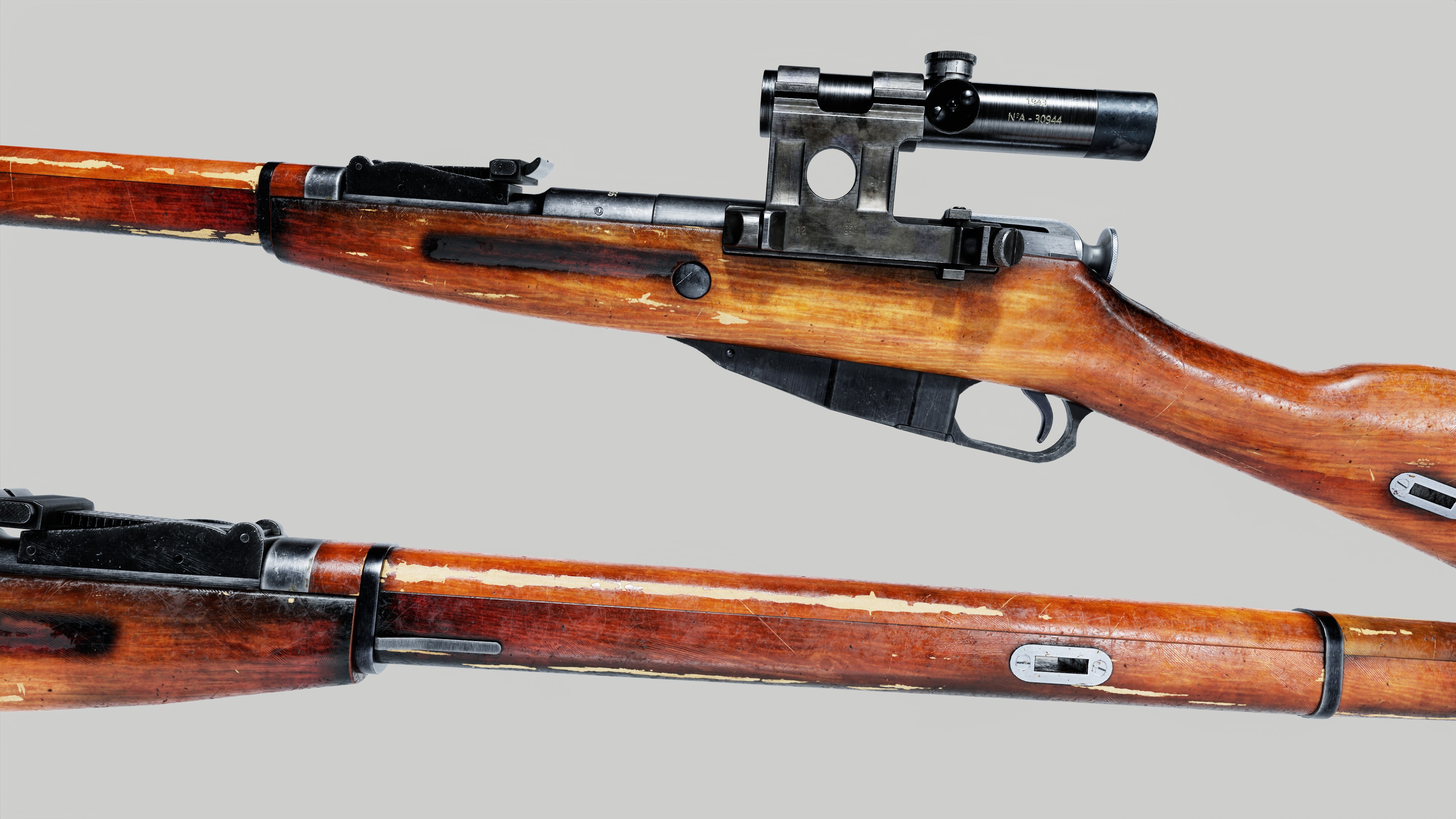 Mosin Nagant Low-poly 3D model_4