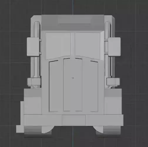 untextured low poly truck