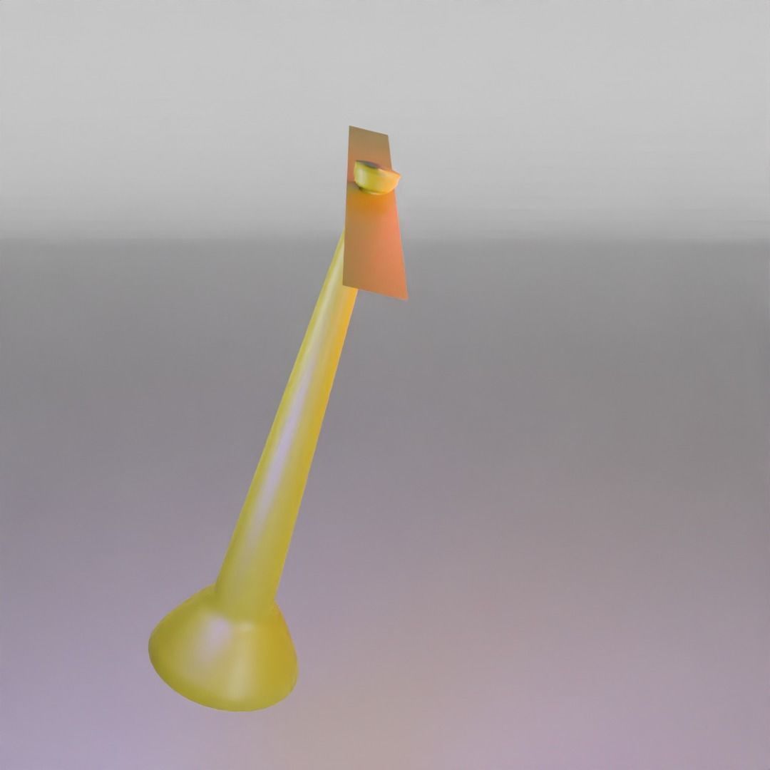 Bamboo Copter gaget Low-poly 3D model_39