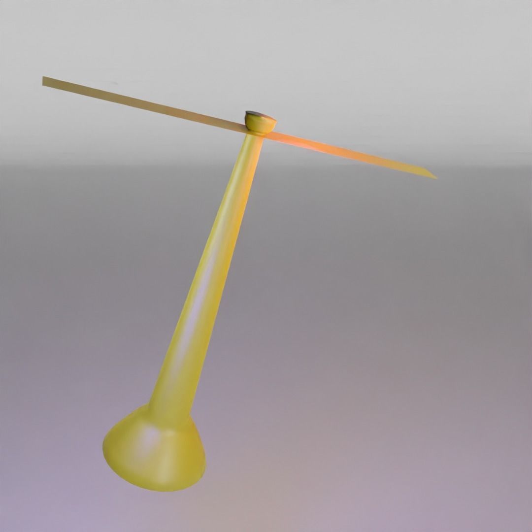 Bamboo Copter gaget Low-poly 3D model_40