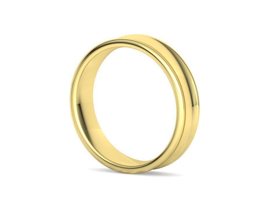 Concave Plain Band 5mm wide 4-13us sizes 3dmodel 3D print model_26