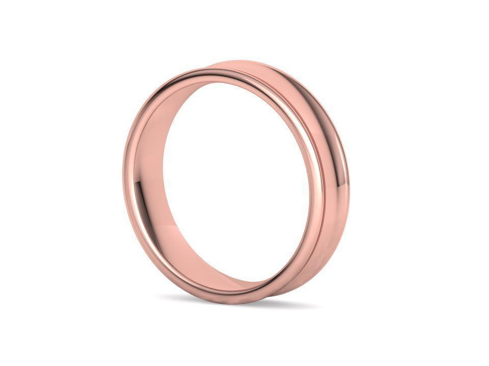 Concave Plain Band 5mm wide 4-13us sizes 3dmodel 3D print model_25