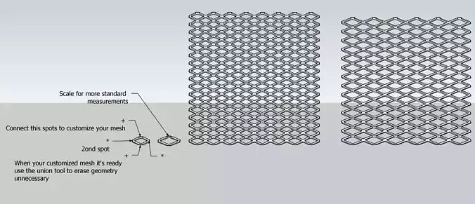 Deployed metal 3D model