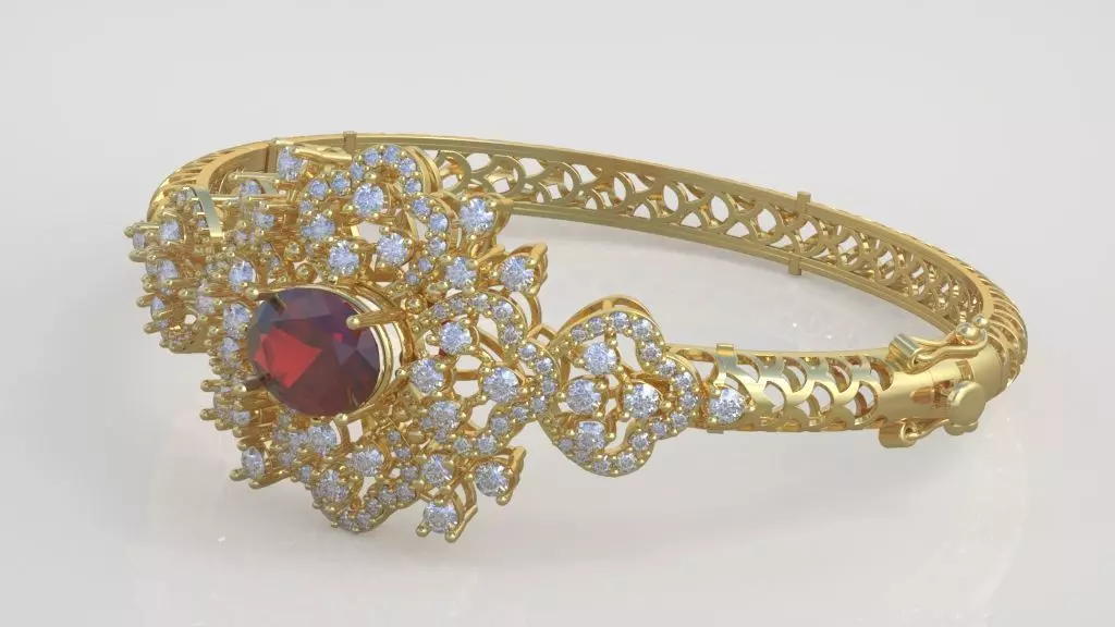 Exclusive Bracelet model 3D printable model 0062-13 3D print model