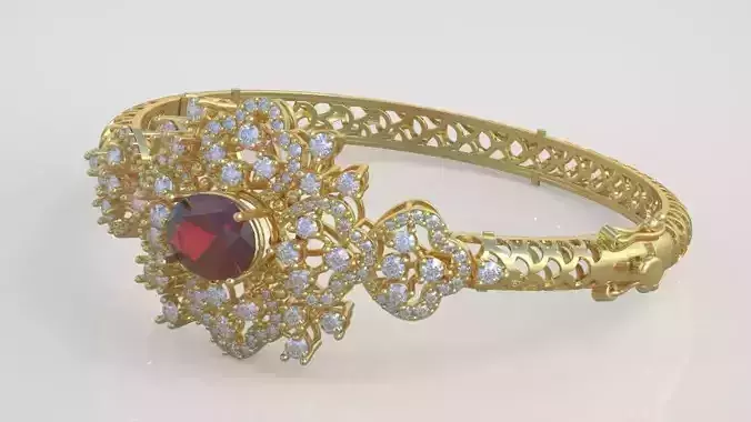 Exclusive Bracelet model 3D printable model 0062-13 3D print model