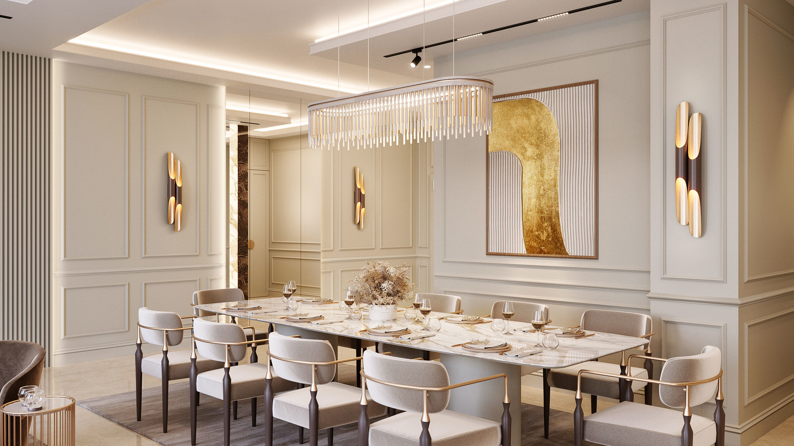 Living Room Model Free 3D model_4