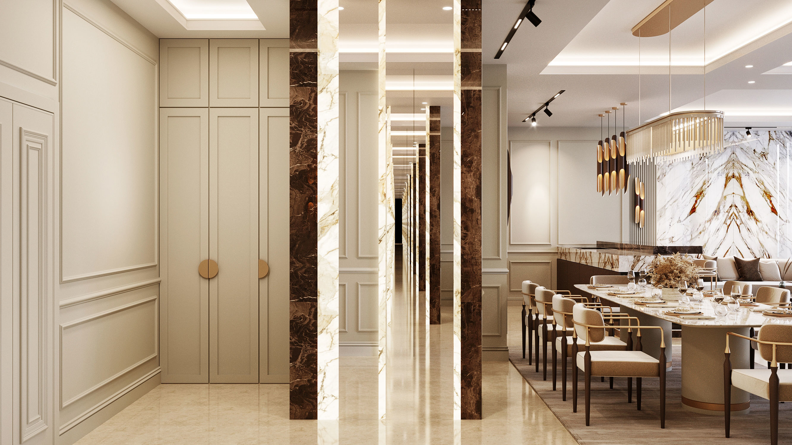 Living Room Model Free 3D model_7