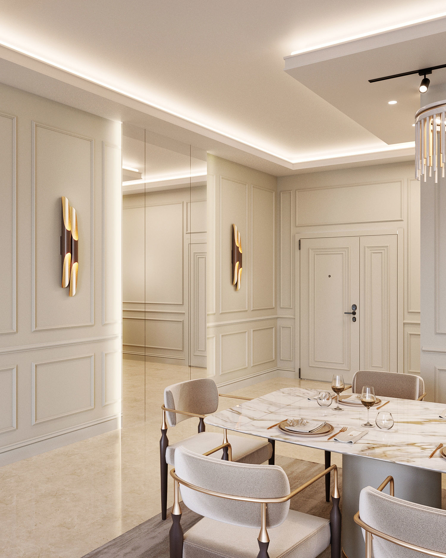 Living Room Model Free 3D model_6