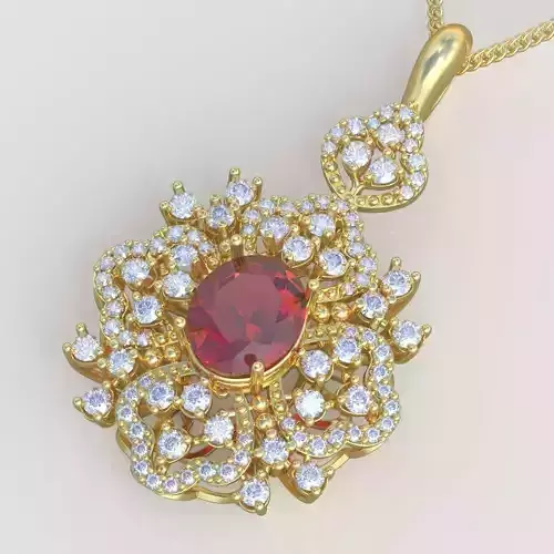 Exclusive Pendant model 3D 0197 printable model9