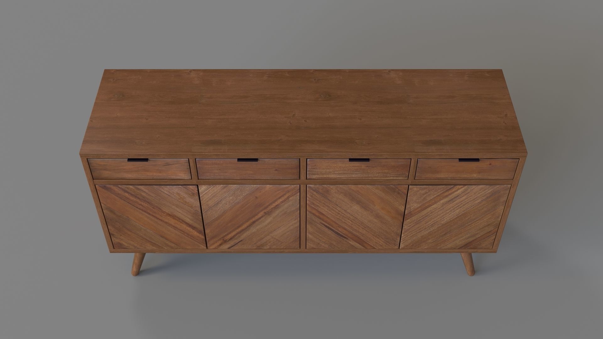 Wade Buffet Brown 3D model_3