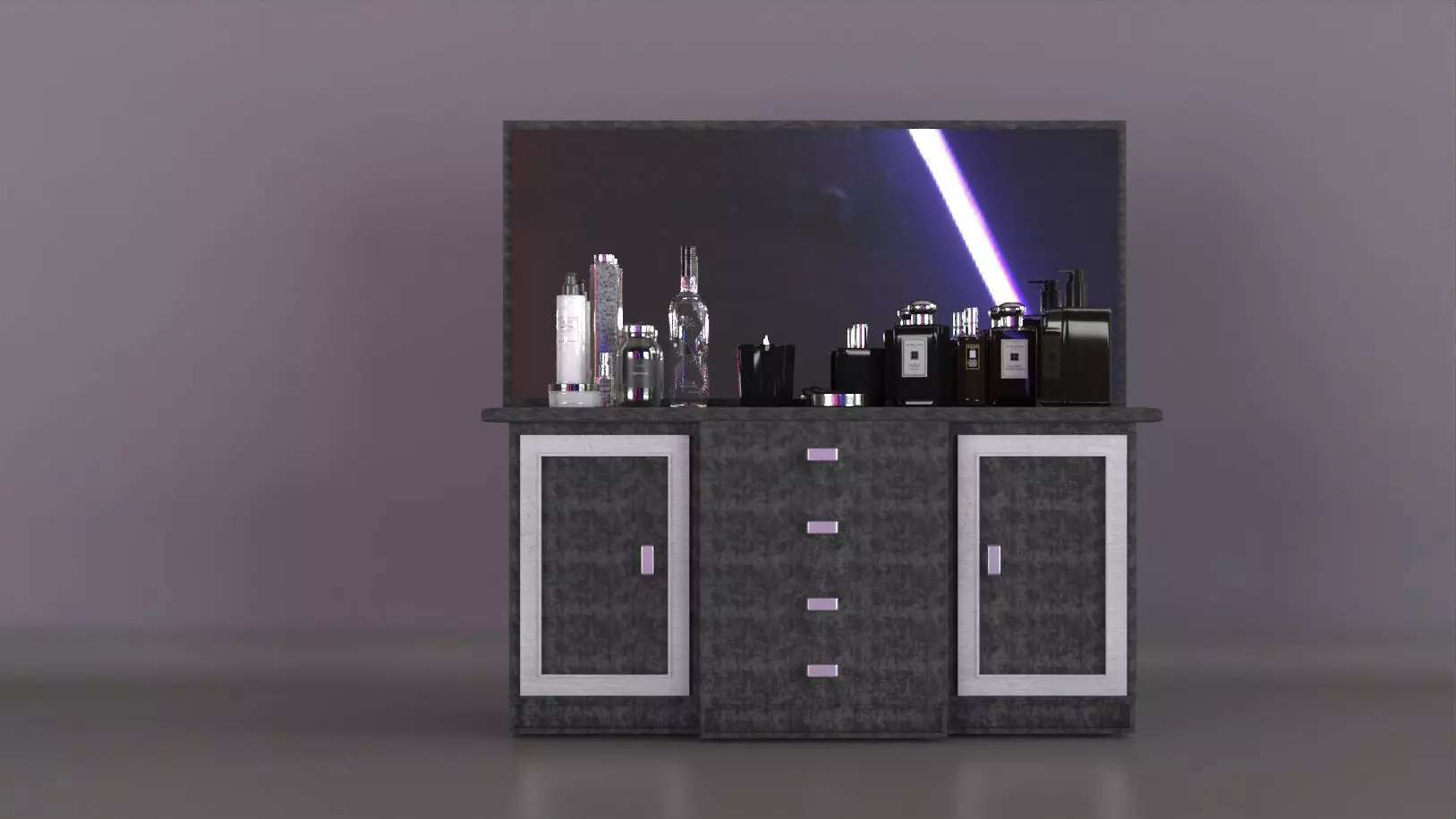 beautiful bedroom furniture 3D model