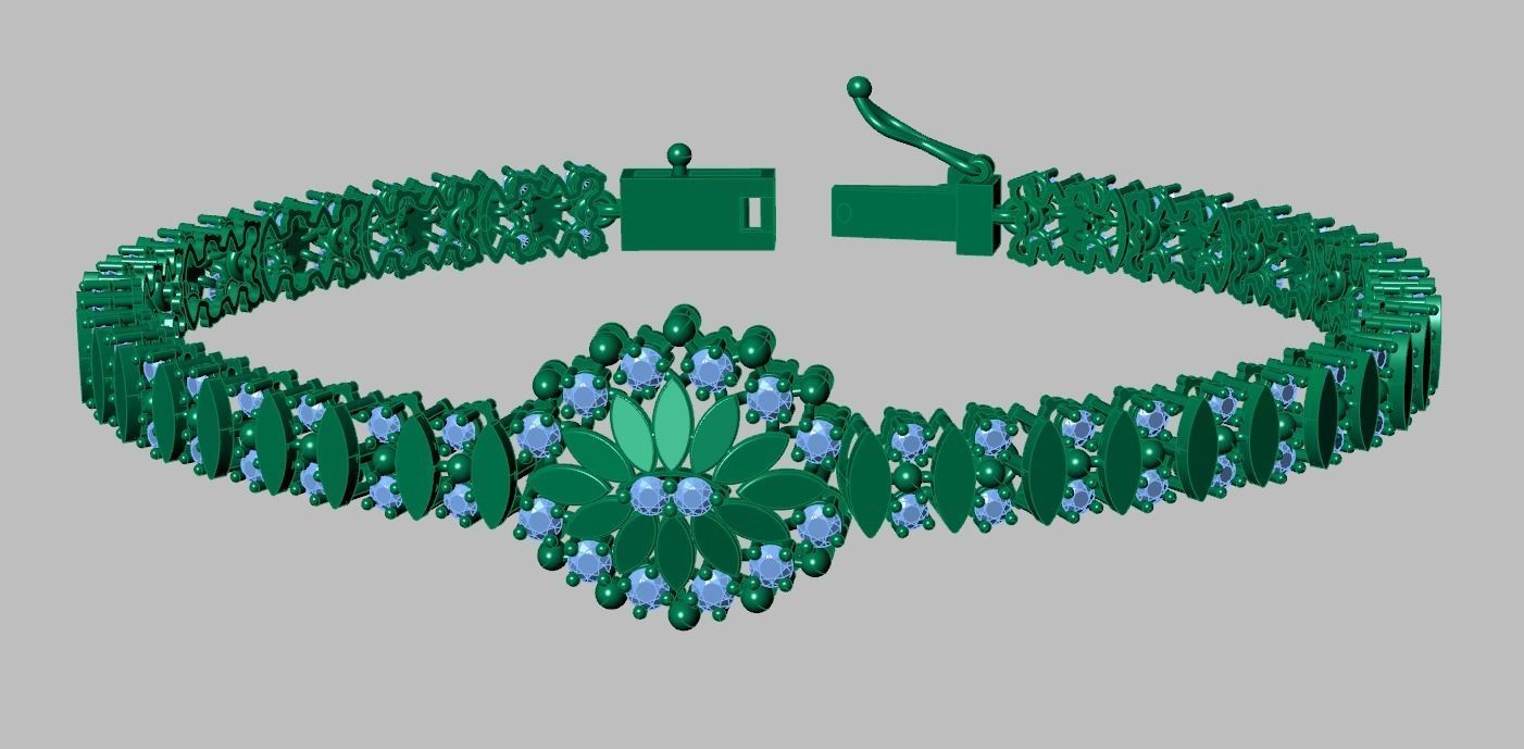 Exclusive Bracelet model 3D printable model 0064 5 3D print model_10