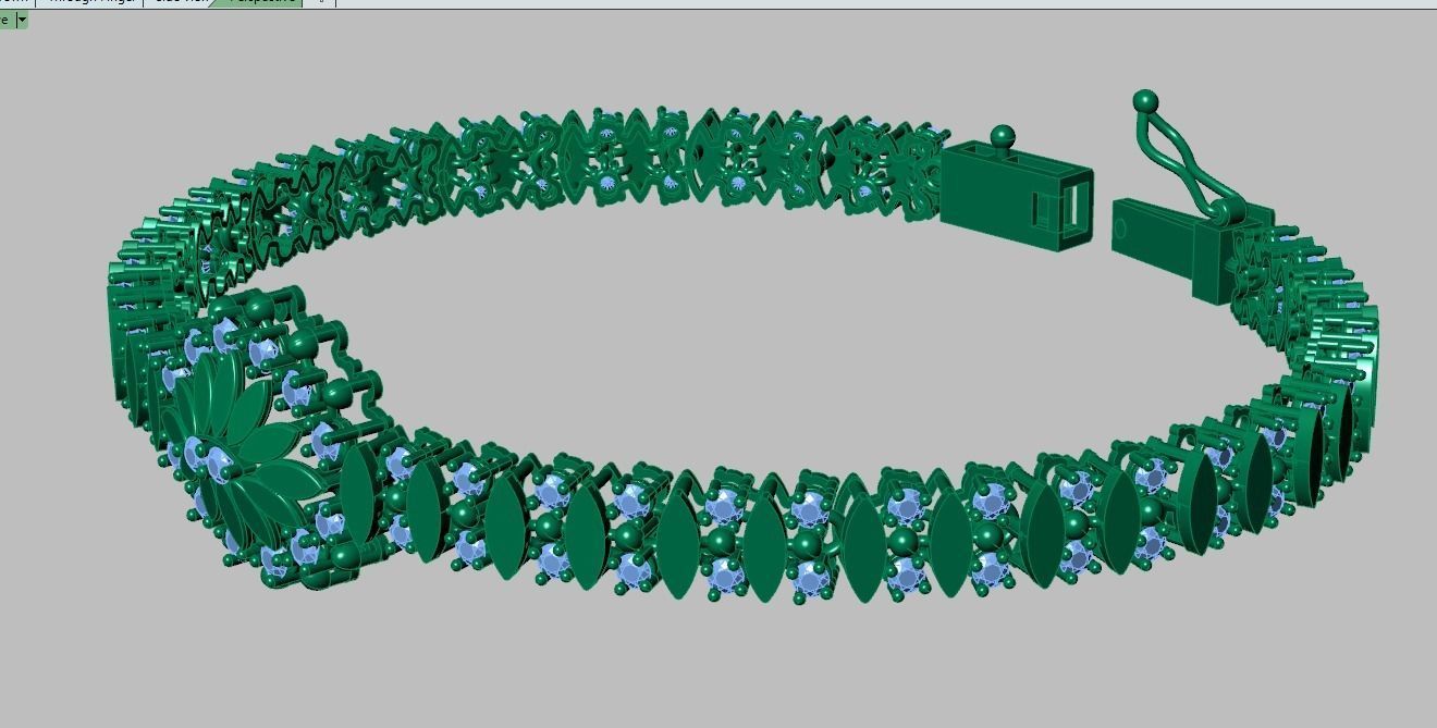 Exclusive Bracelet model 3D printable model 0064 5 3D print model_12