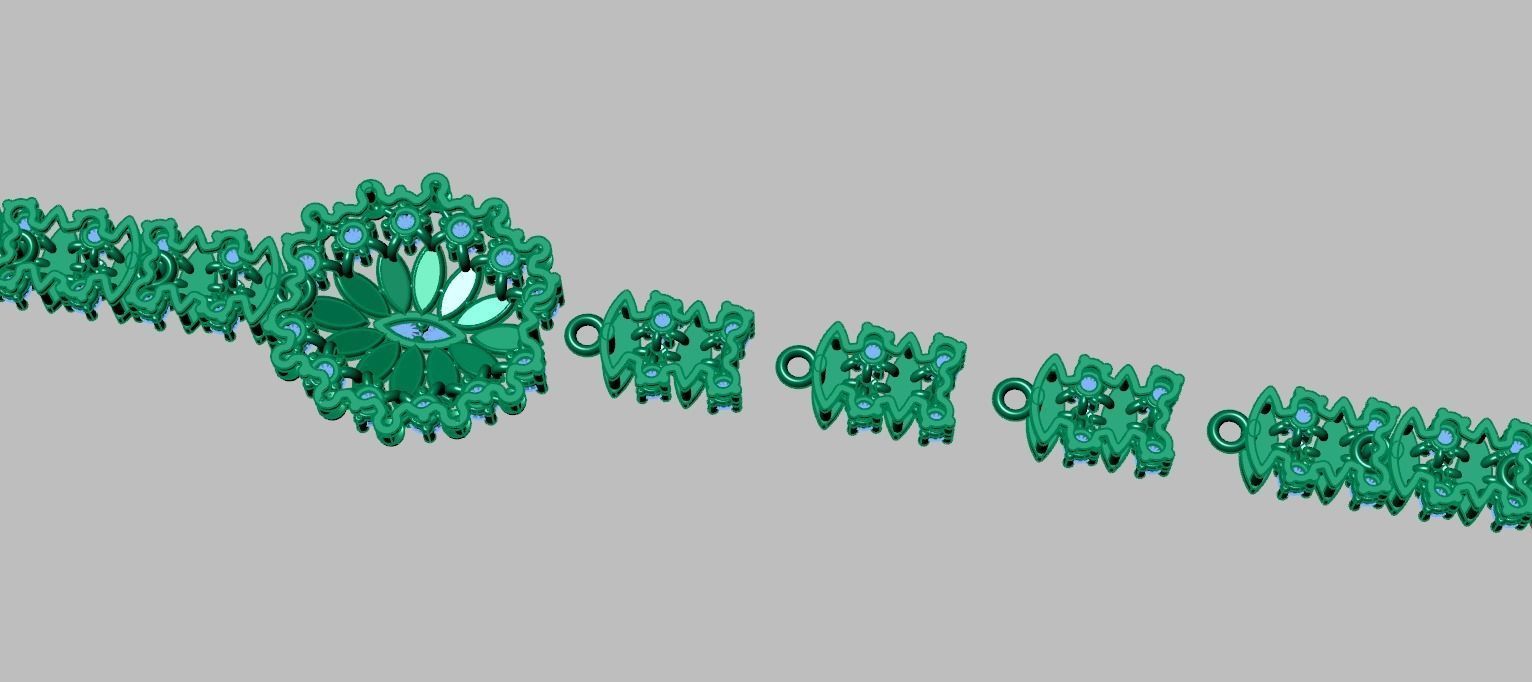 Exclusive Bracelet model 3D printable model 0064 5 3D print model_19