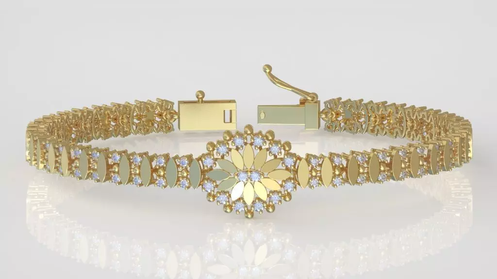 Exclusive Bracelet model 3D printable model 0064 5 3D print model_0