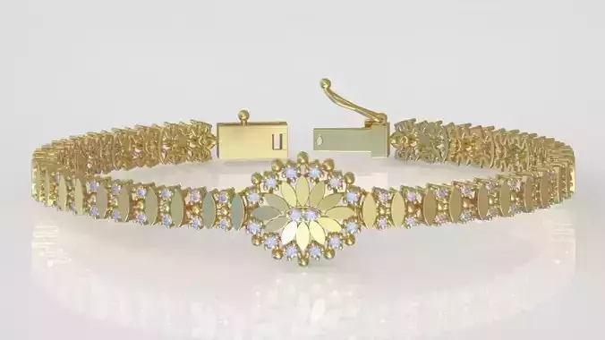 Exclusive Bracelet model 3D printable model 0064 5