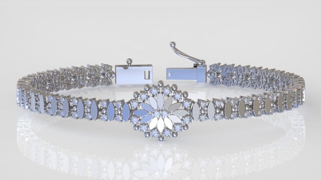 Exclusive Bracelet model 3D printable model 0064 5 3D print model_1