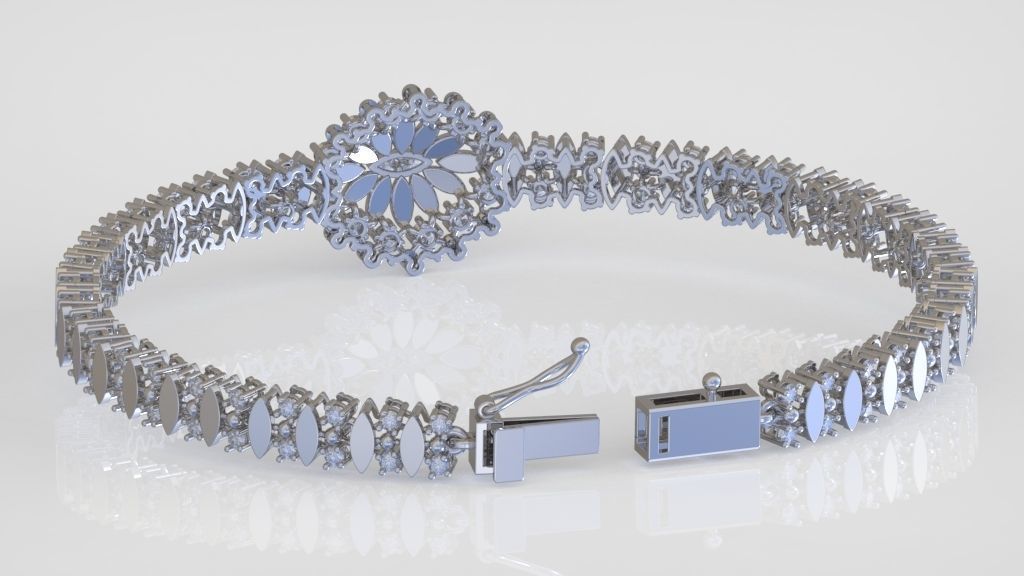 Exclusive Bracelet model 3D printable model 0064 5 3D print model_9