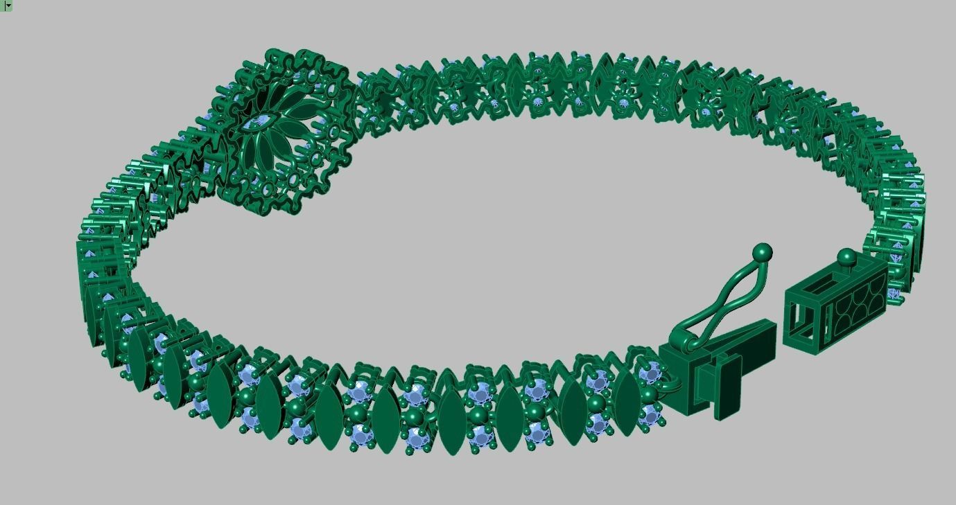 Exclusive Bracelet model 3D printable model 0064 5 3D print model_13