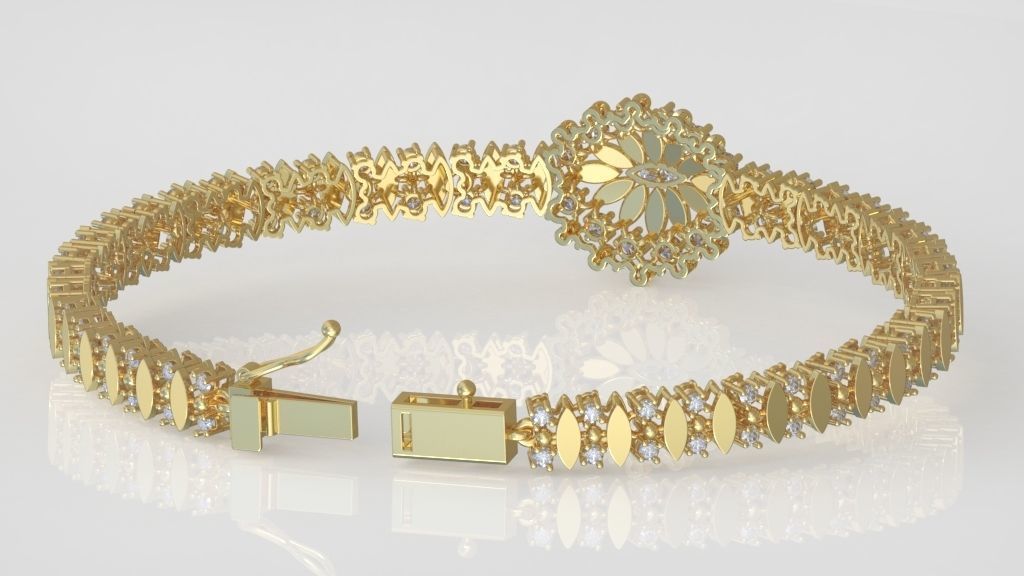 Exclusive Bracelet model 3D printable model 0064 5 3D print model_7