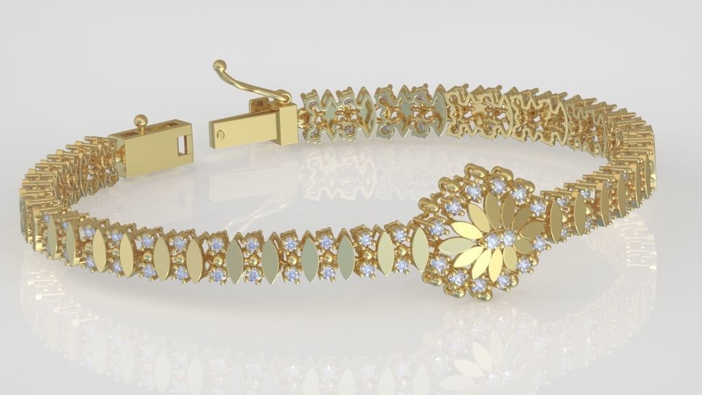 Exclusive Bracelet model 3D printable model 0064 5 3D print model_4