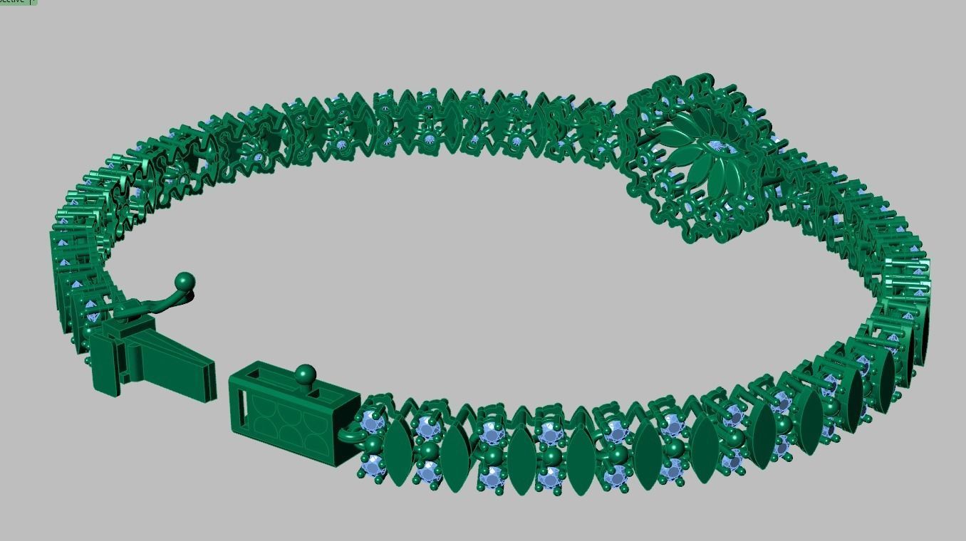 Exclusive Bracelet model 3D printable model 0064 5 3D print model_14