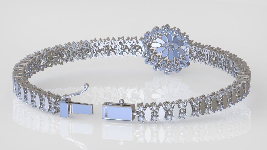 Exclusive Bracelet model 3D printable model 0064 5 3D print model_6