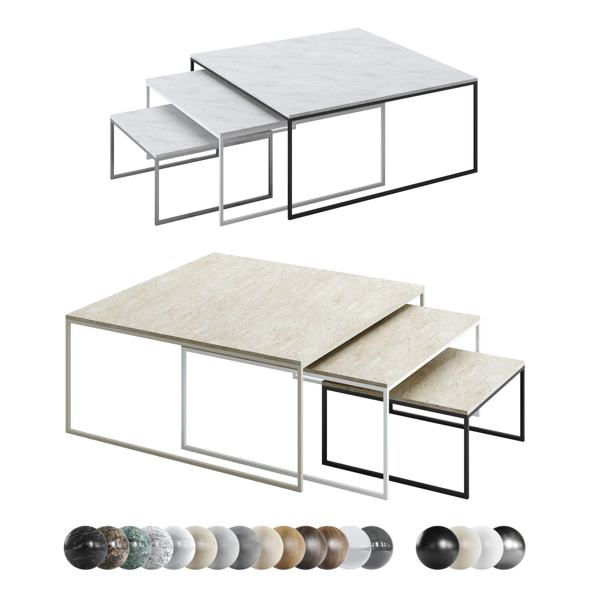 Bolia Coffee Table Como1 3D model_7