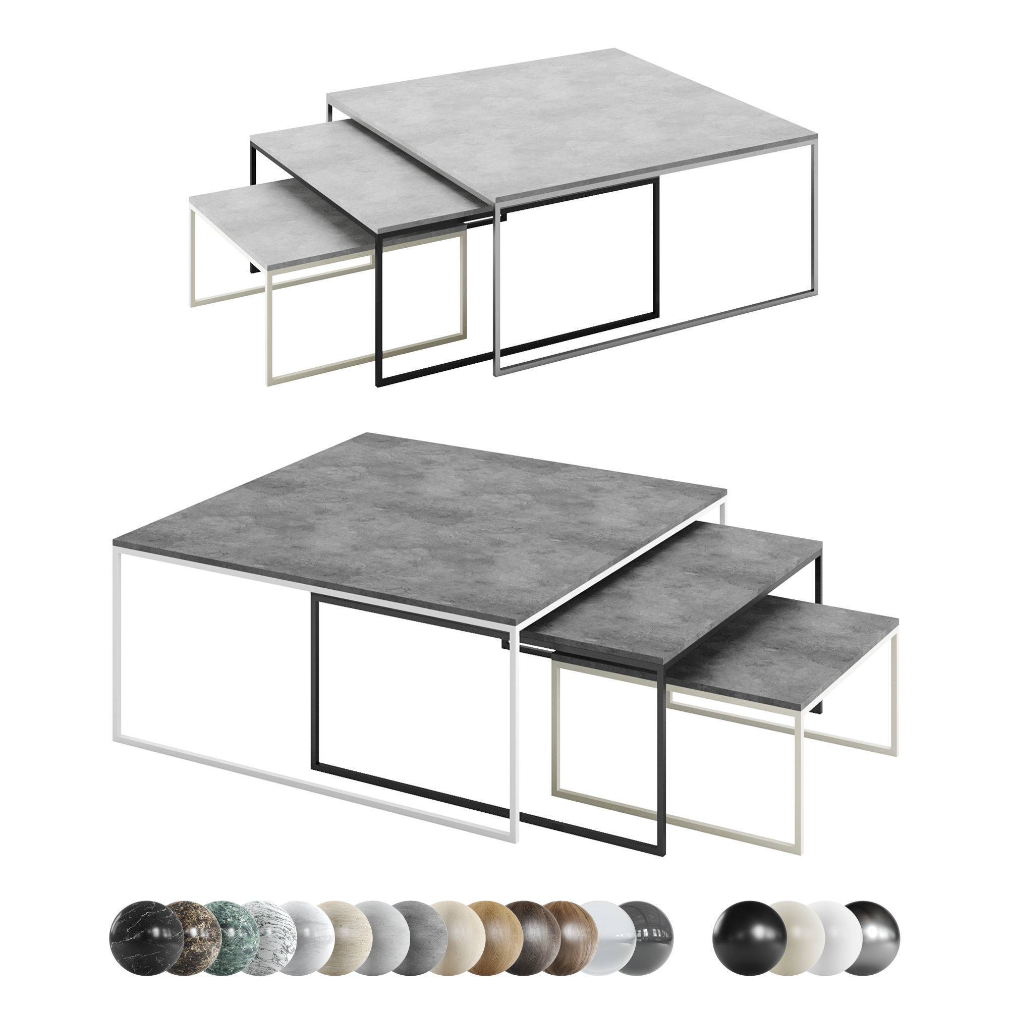 Bolia Coffee Table Como1 3D model_6