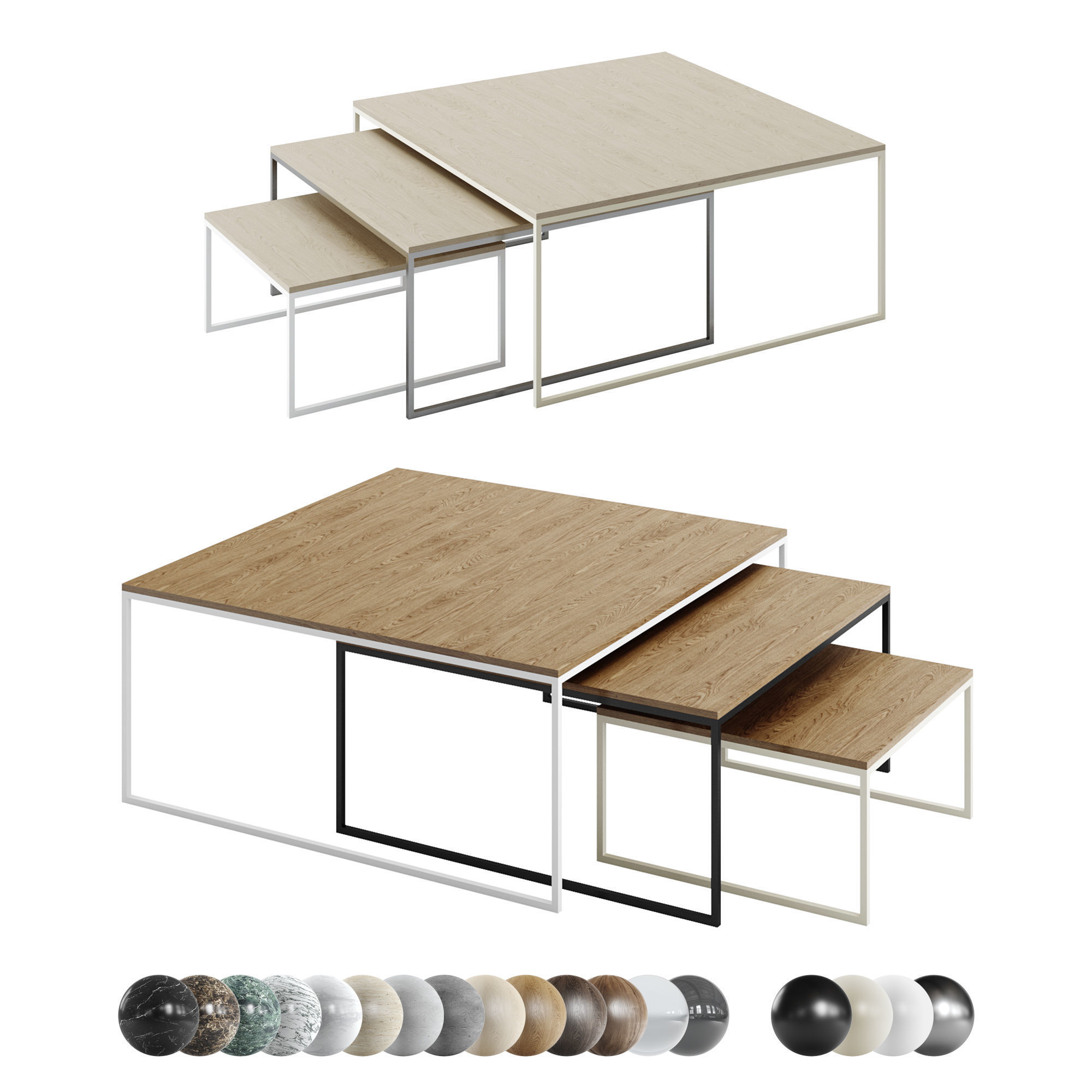 Bolia Coffee Table Como1 3D model_3