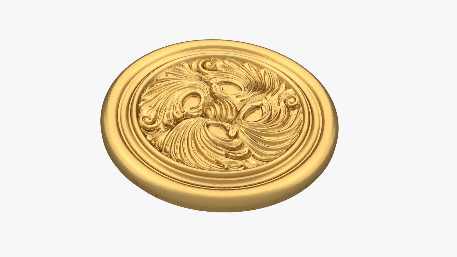 Classic decor ornament 261 3D model_3