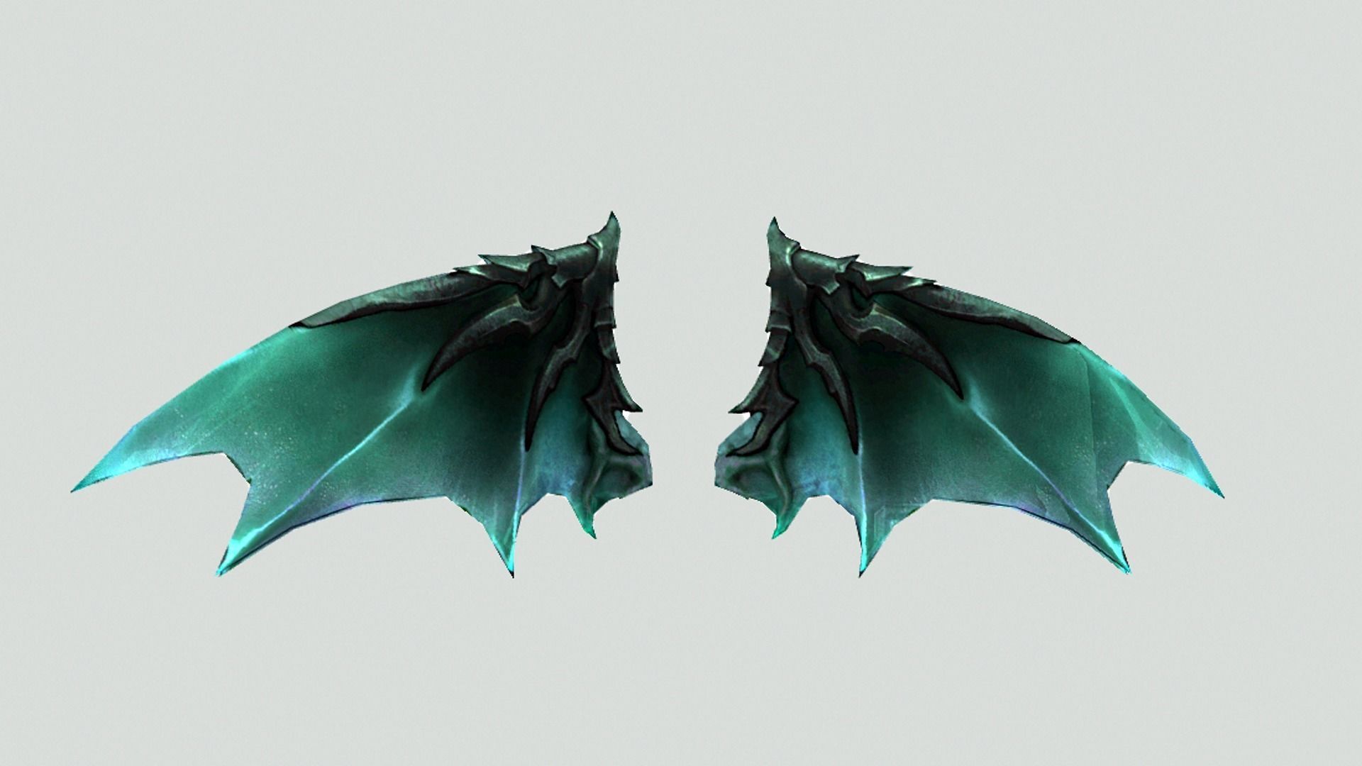 Futuristic Wing Low-poly 3D model_9