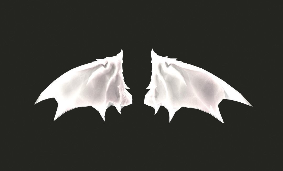 Futuristic Wing Low-poly 3D model_17