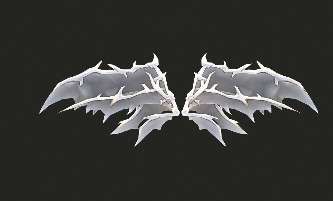 Dragon Wing Low-poly 3D model_16