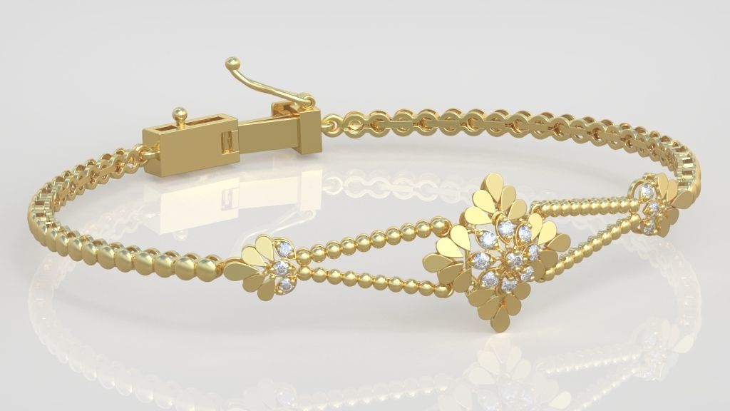 Exclusive Bracelet model 3D printable model 0065 3D print model_4