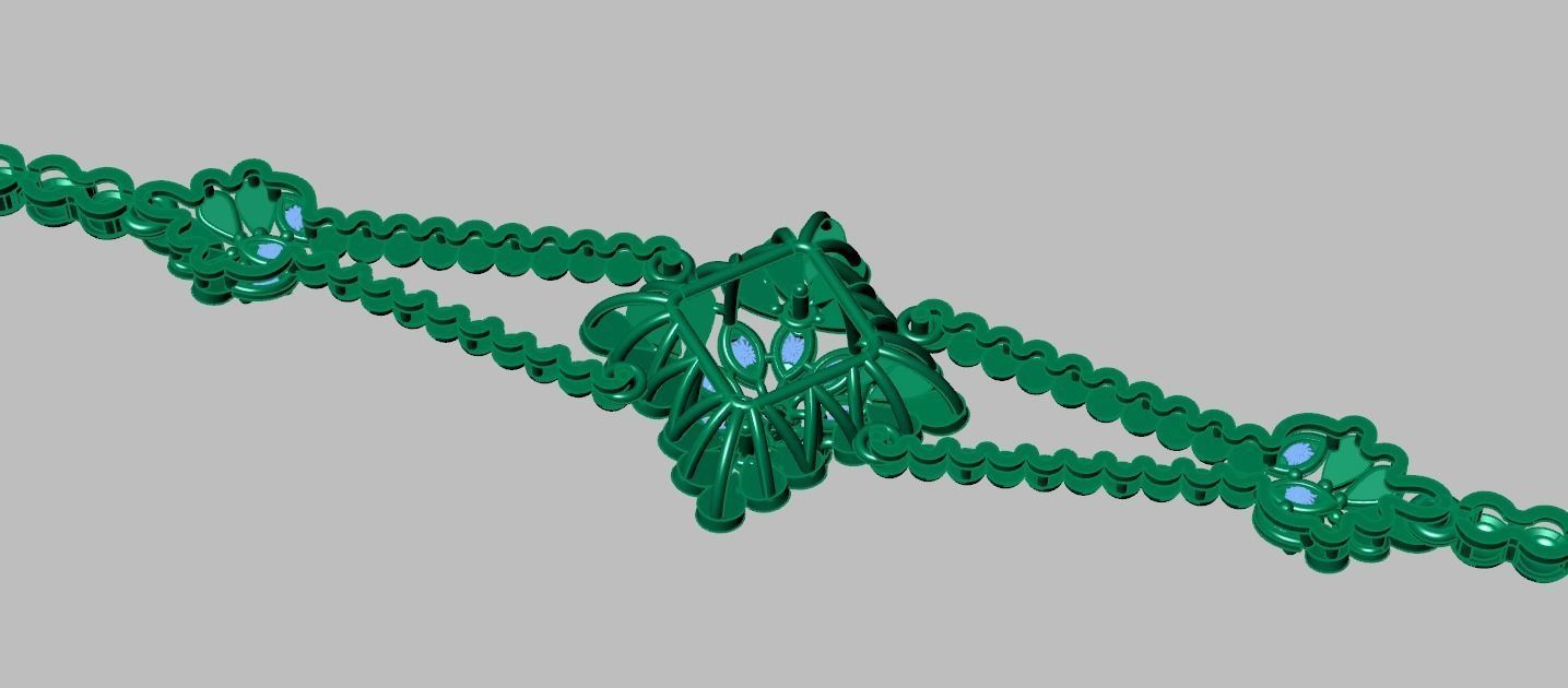 Exclusive Bracelet model 3D printable model 0065 3D print model_16