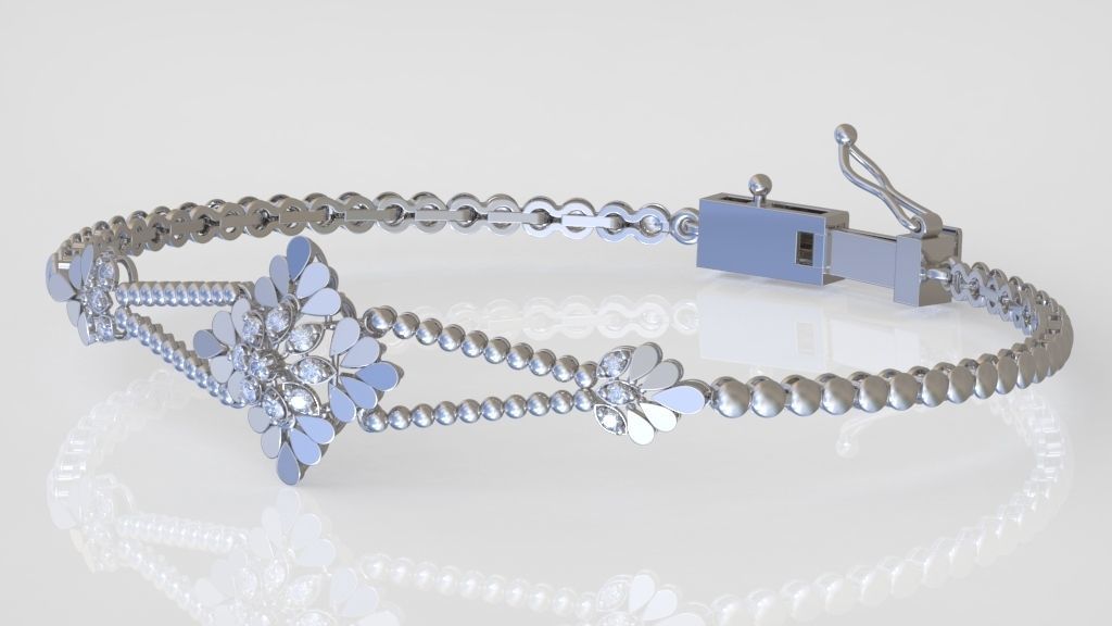 Exclusive Bracelet model 3D printable model 0065 3D print model_2