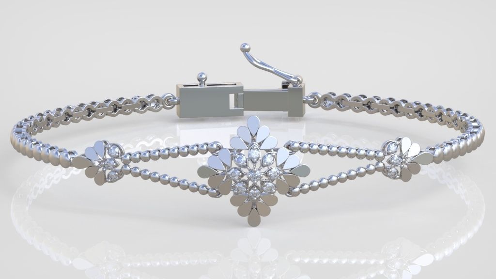Exclusive Bracelet model 3D printable model 0065 3D print model_1