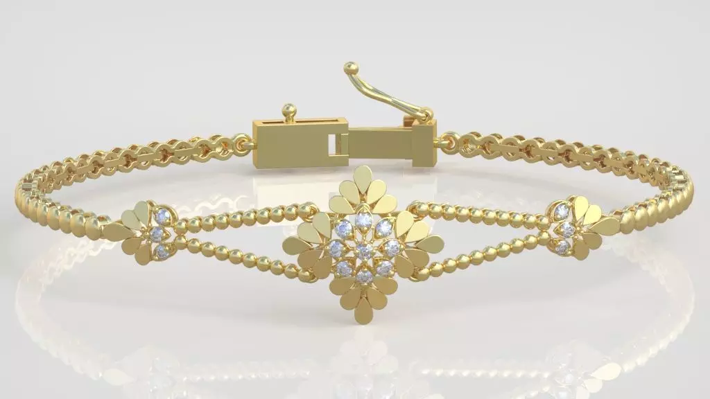 Exclusive Bracelet model 3D printable model 0065 3D print model_0