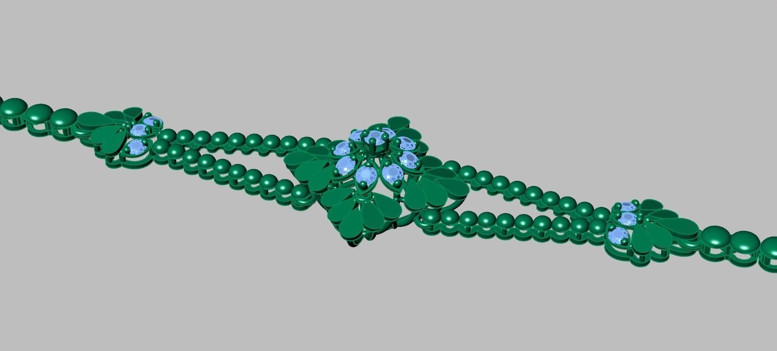 Exclusive Bracelet model 3D printable model 0065 3D print model_15