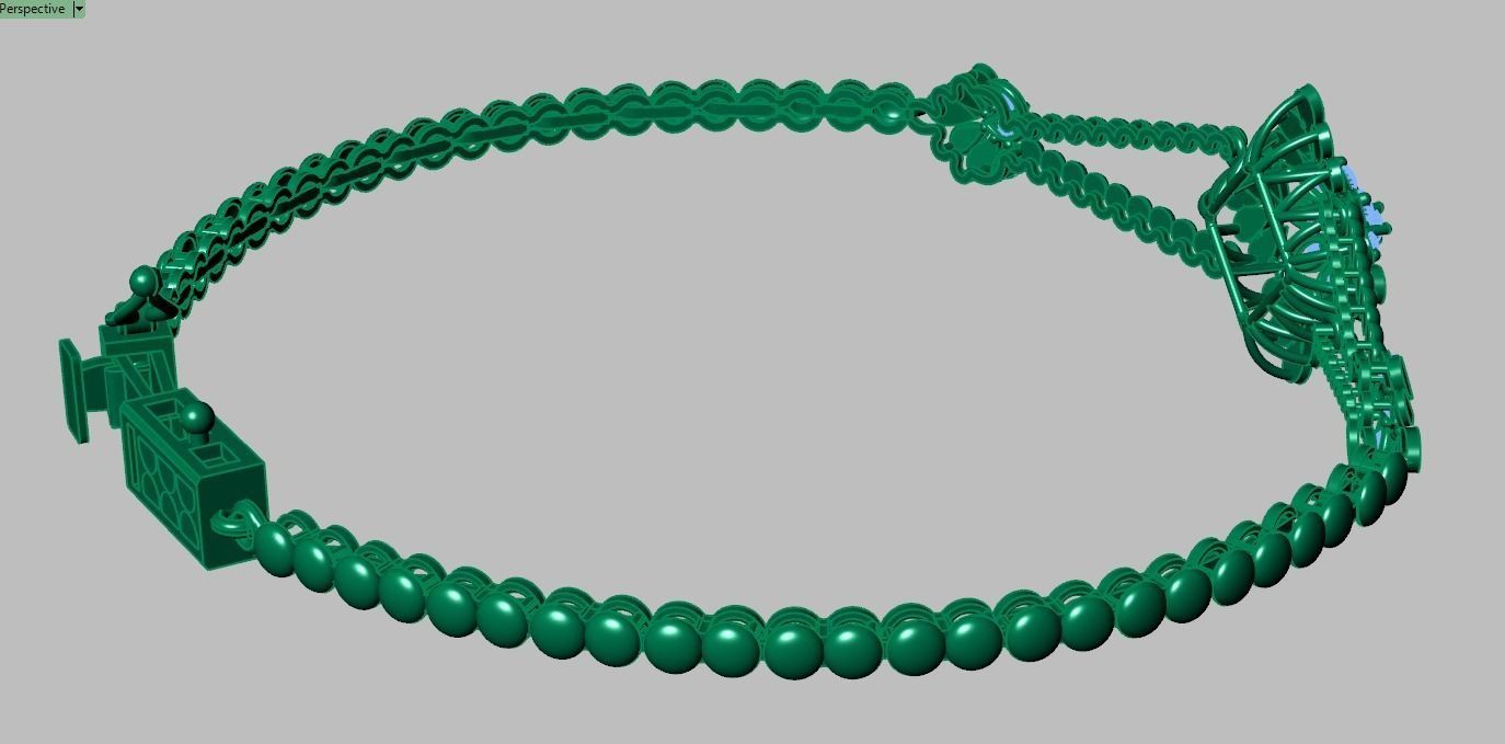 Exclusive Bracelet model 3D printable model 0065 3D print model_10