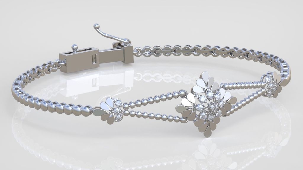 Exclusive Bracelet model 3D printable model 0065 3D print model_5