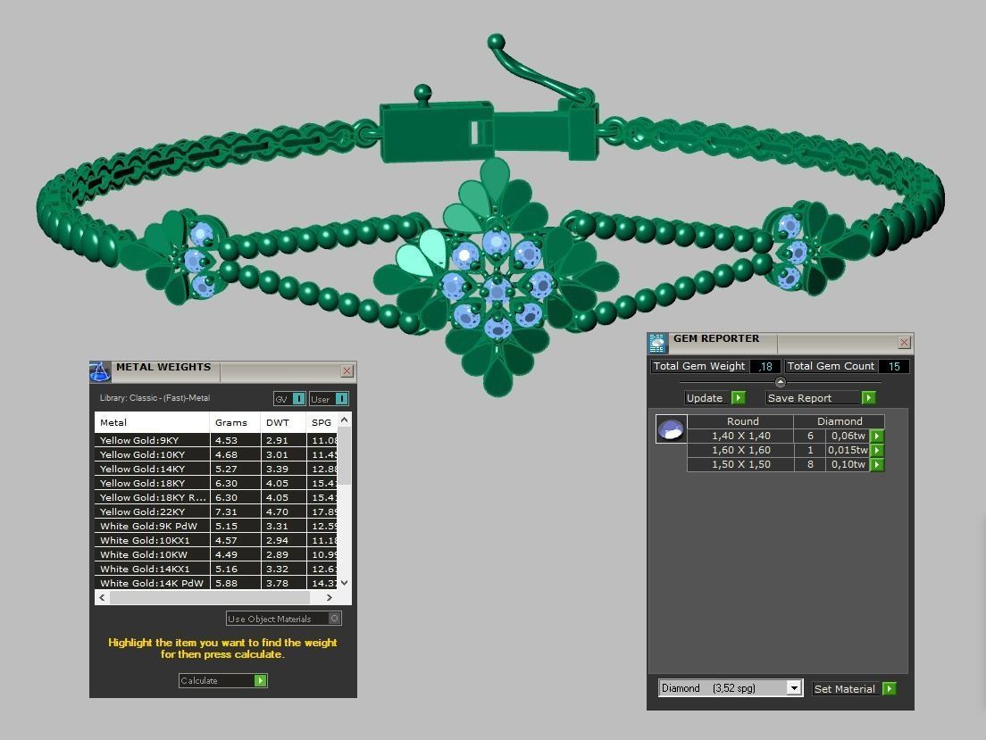 Exclusive Bracelet model 3D printable model 0065 3D print model_12