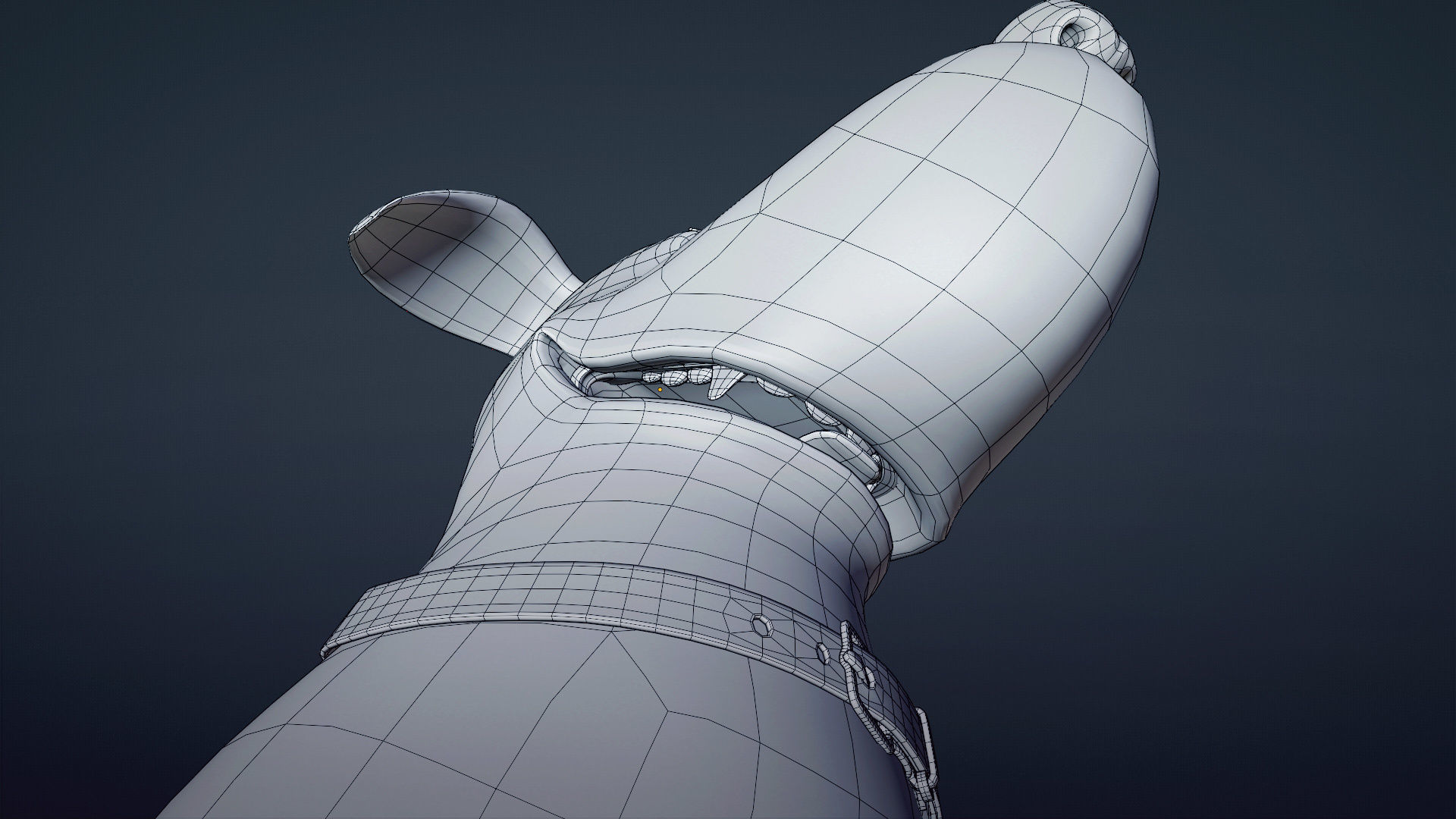 Cartoon dog Rigged Low-poly 3D model_15