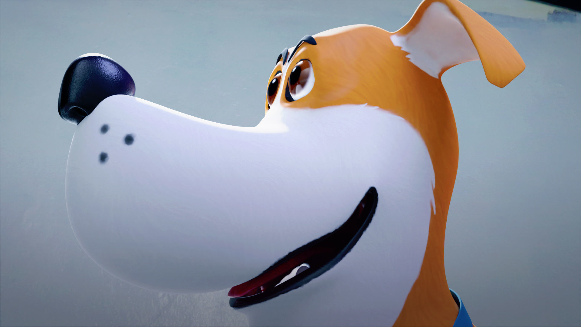 Cartoon dog Rigged Low-poly 3D model_8